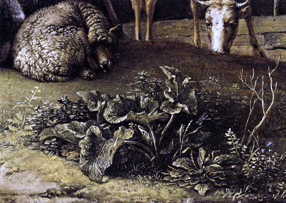  Paulus Potter Husbandman with His Herd (detail) - Canvas Print