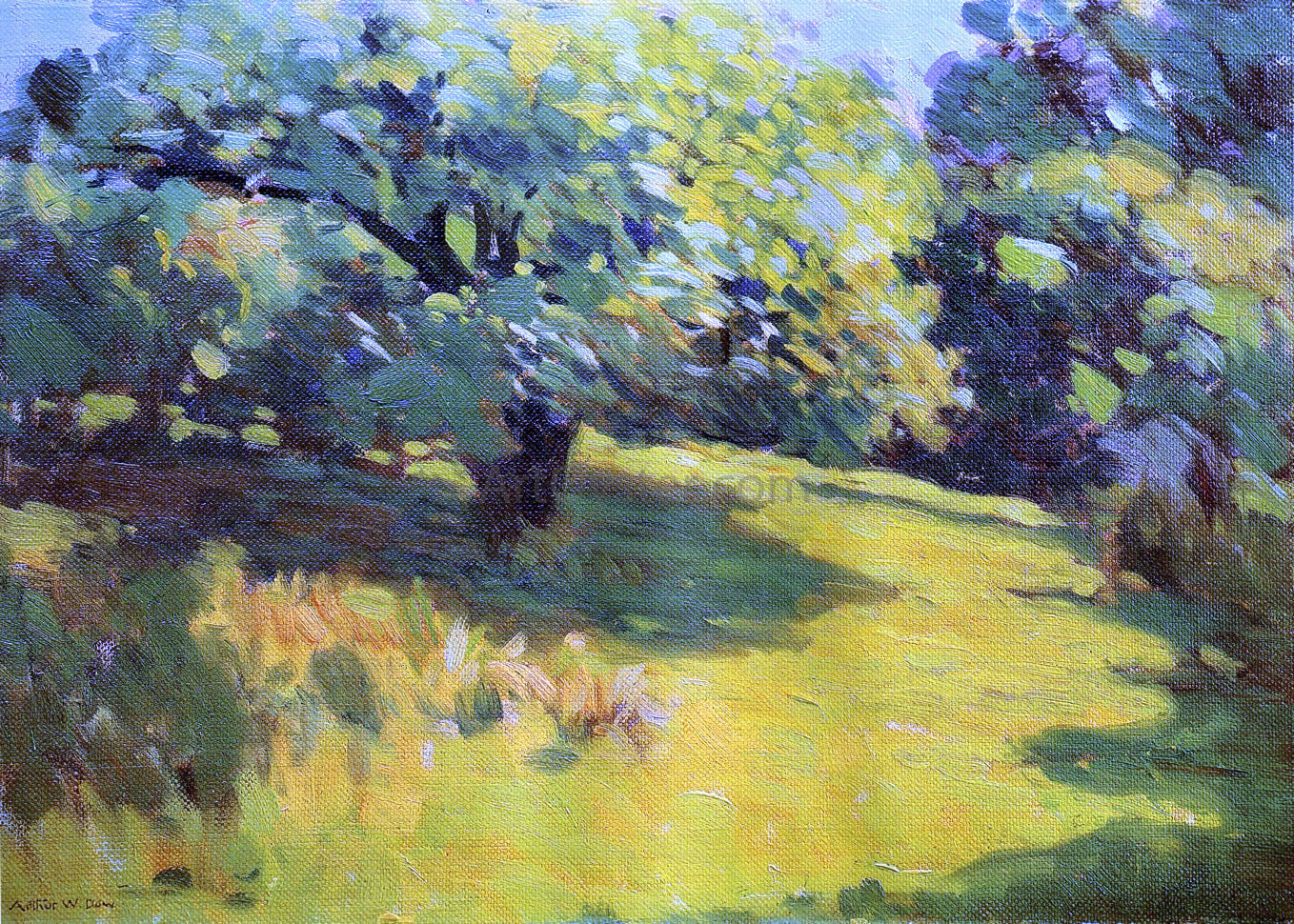  Arthur Wesley Dow A June Morning (also known as A View of Ipswich, Massachusetts) - Canvas Print