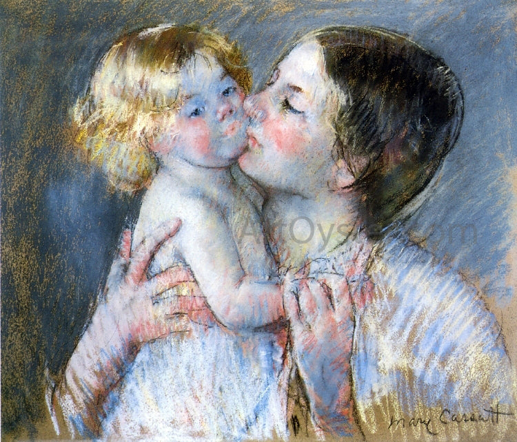  Mary Cassatt A Kiss for Baby Anne (no. 3) - Canvas Print