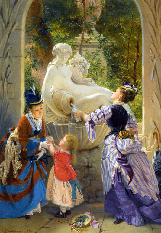  Charles Edouard Boutibonne La Fontaine - Canvas Print