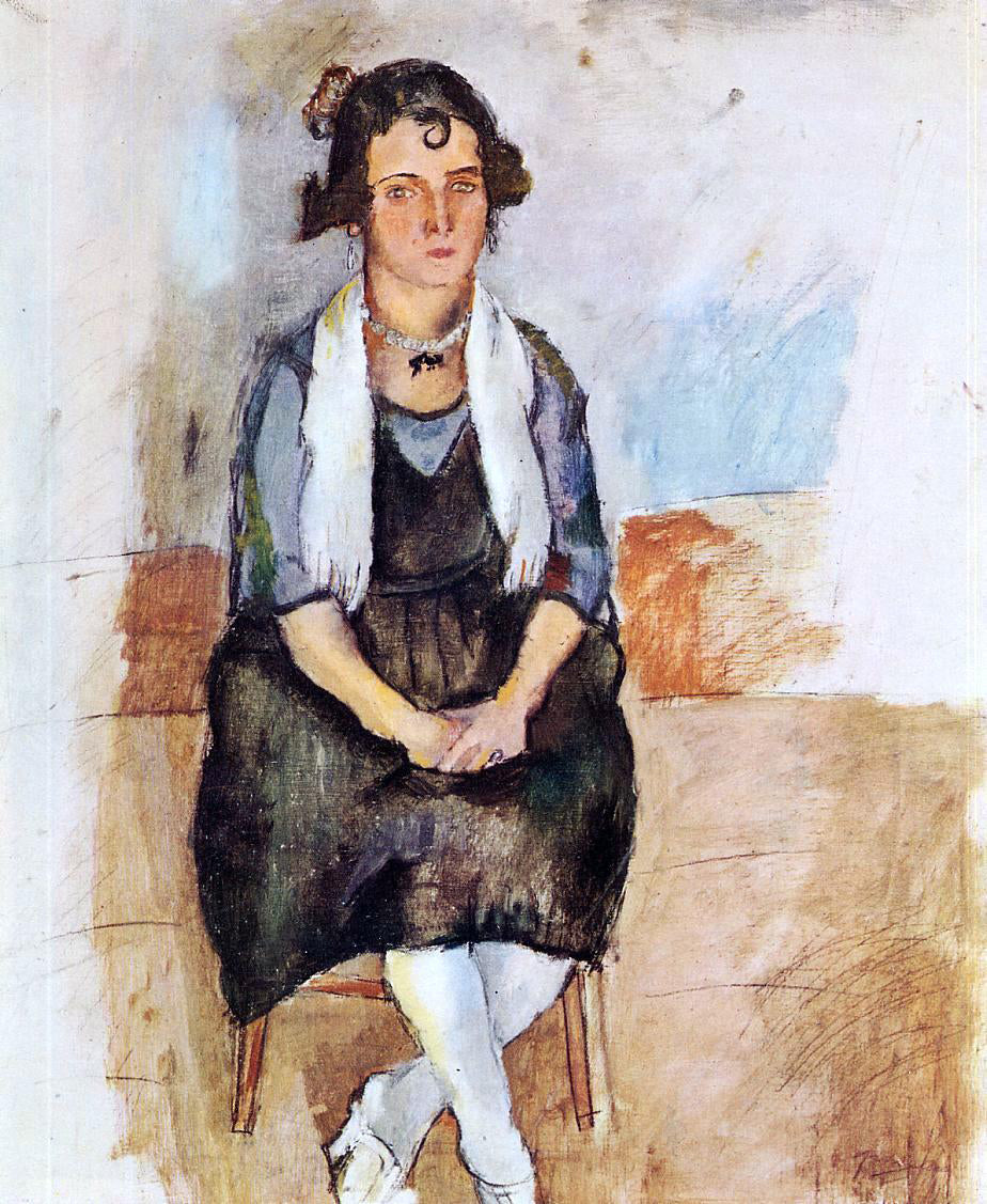  Jules Pascin A Lady from Matigues - Canvas Print