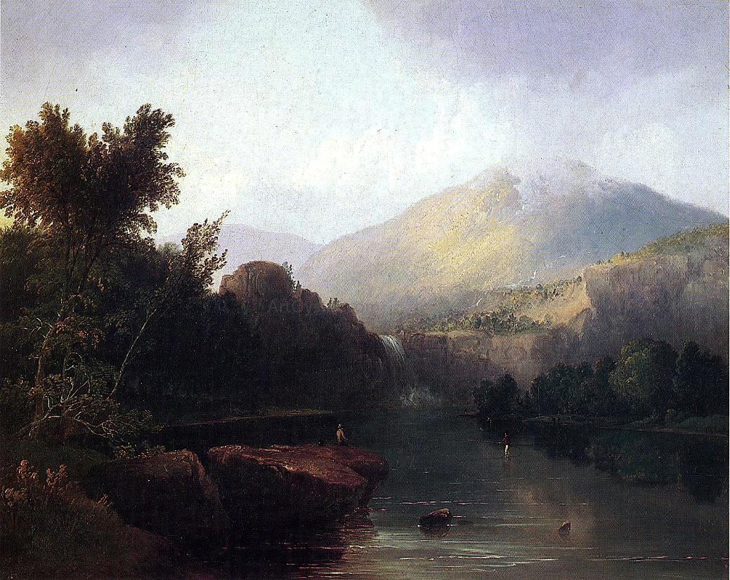  Thomas Doughty A Lake in the White Mountains - Canvas Print