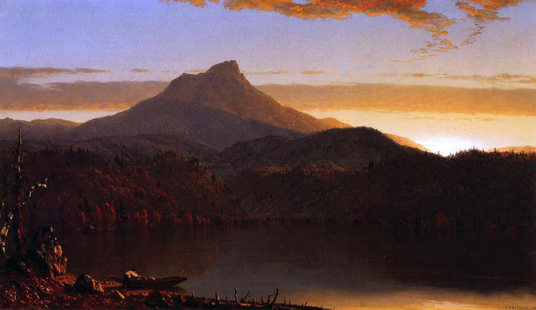  Sanford Robinson Gifford A Lake Twilight - Canvas Print