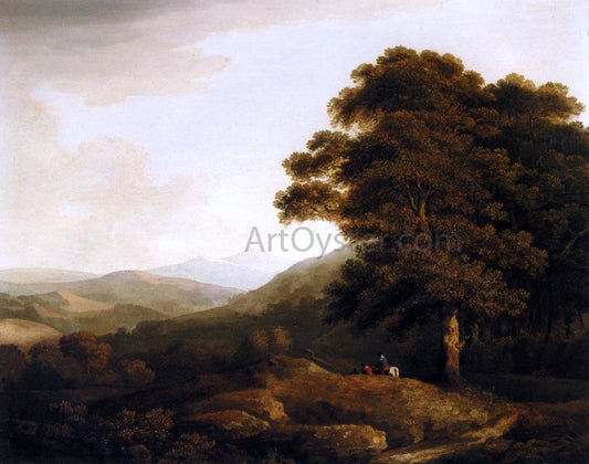  Francis Towne A Landscape Looking North from the Lower Slopes of Snowdon - Canvas Print