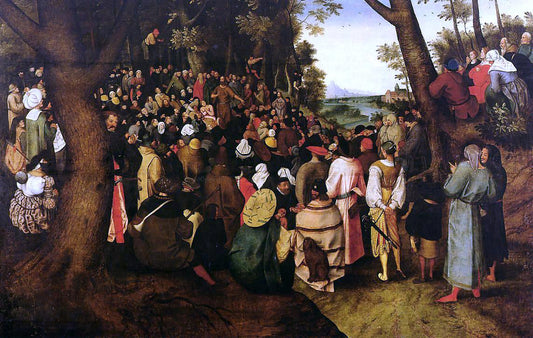 The Younger Pieter Bruegel A Landscape With Saint John The Baptist Preaching - Canvas Print