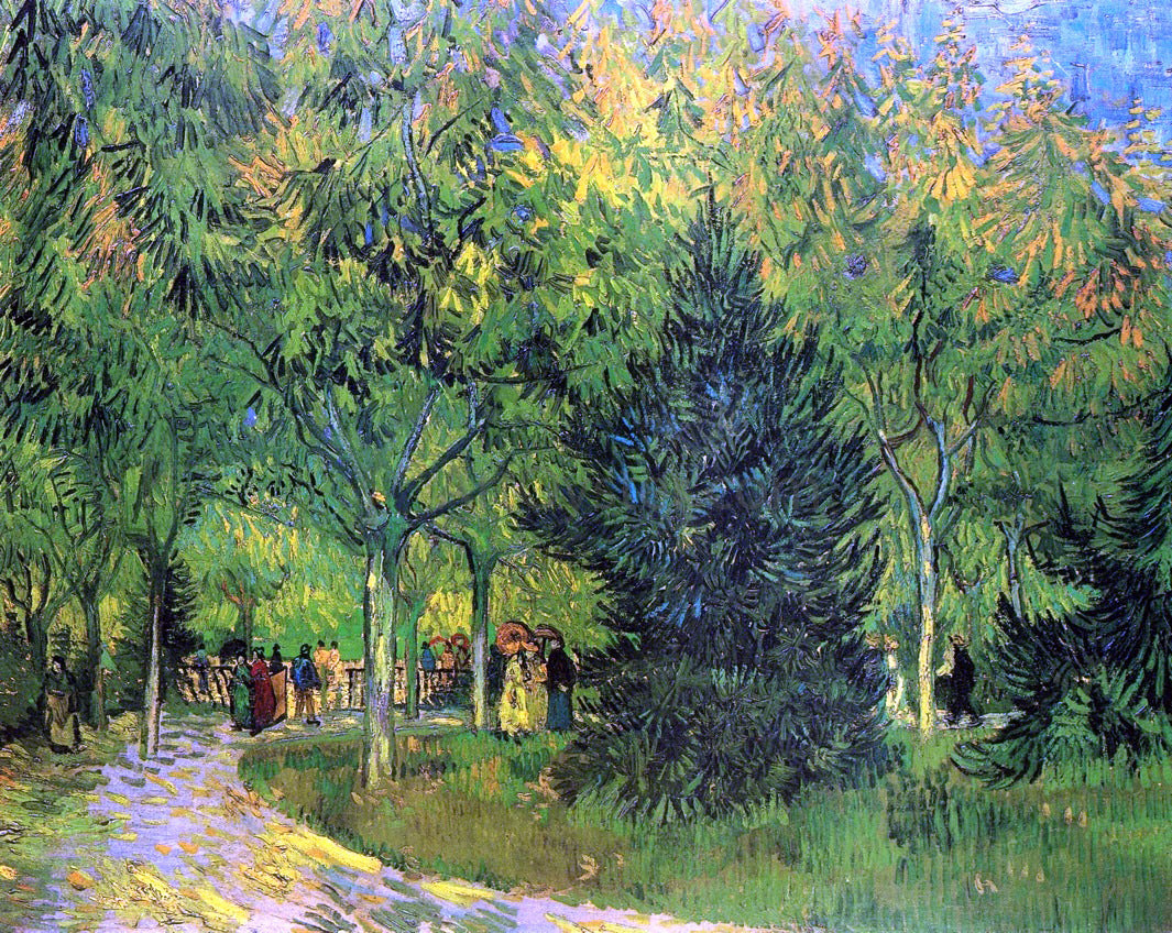  Vincent Van Gogh A Lane in the Public Garden at Arles - Canvas Print