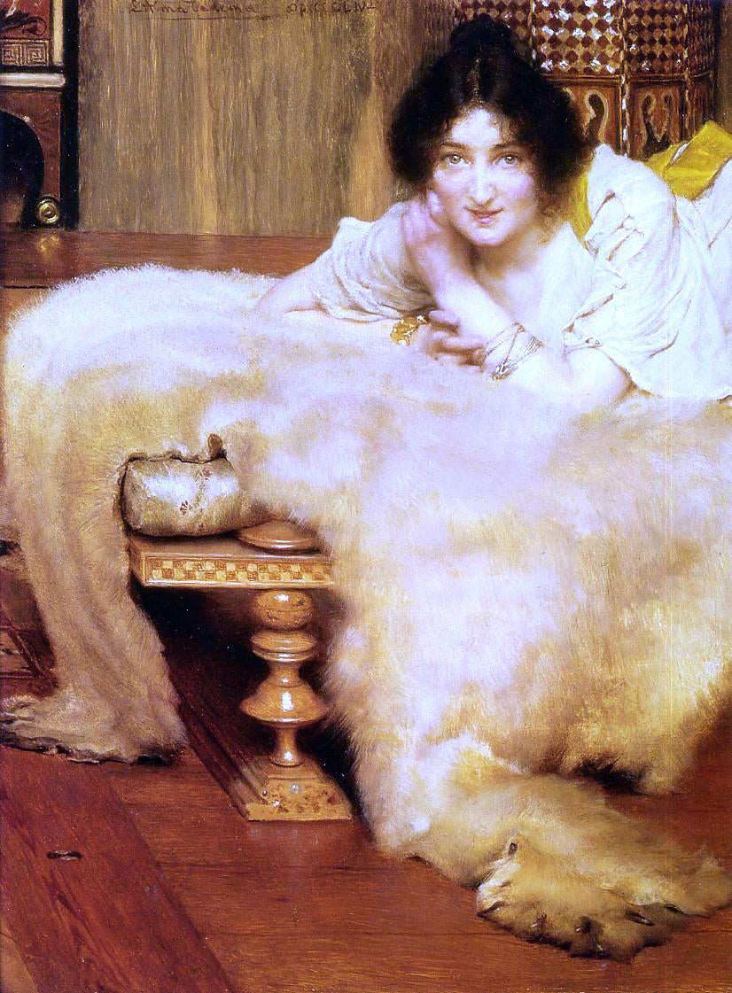  Sir Lawrence Alma-Tadema A Listener - Canvas Print