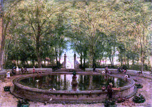  Thomas Worthington Whittredge A Mexican Fountain, City of Orizaba - Canvas Print
