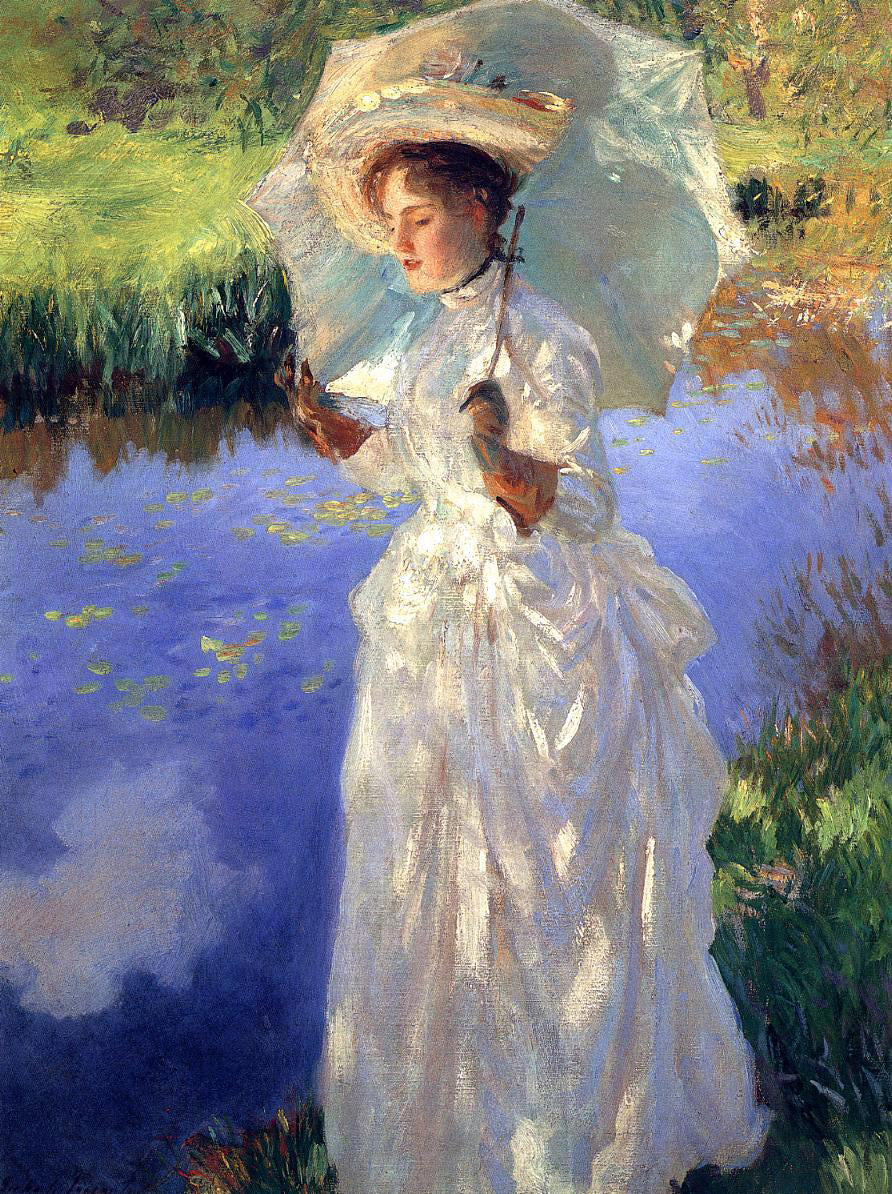  John Singer Sargent A Morning Walk - Canvas Print