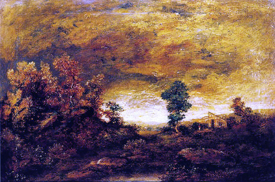  Ralph Albert Blakelock A Mountain Road near Gorham, N.H. - Canvas Print