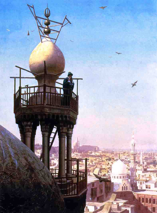  Jean-Leon Gerome A Muezzin Calling the Faithful to Prayer - Canvas Print