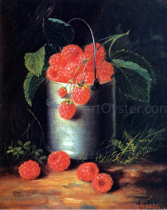  George Forster A Pail of Raspberries - Canvas Print