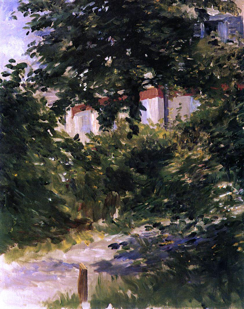  Edouard Manet A Path in the Garden at Rueil - Canvas Print