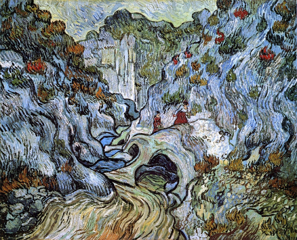  Vincent Van Gogh A Path through a Ravine - Canvas Print