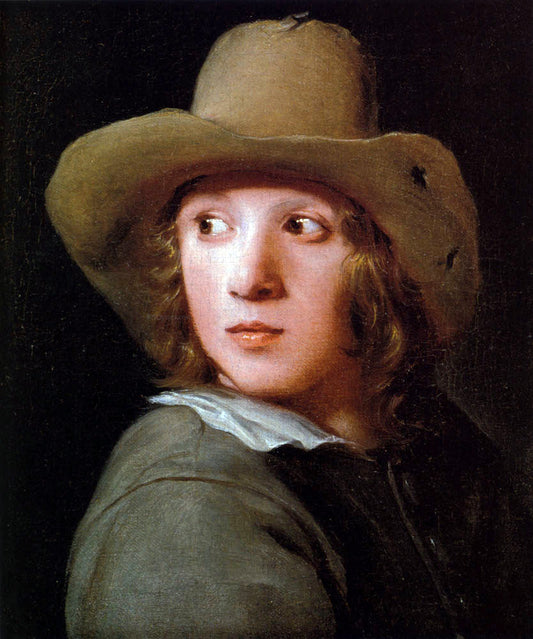  Michael Sweerts A Portrait of a Young Man Wearing A Brown Hat - Canvas Print