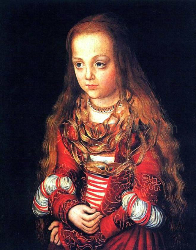  The Elder Lucas Cranach A Princess of Saxony - Canvas Print