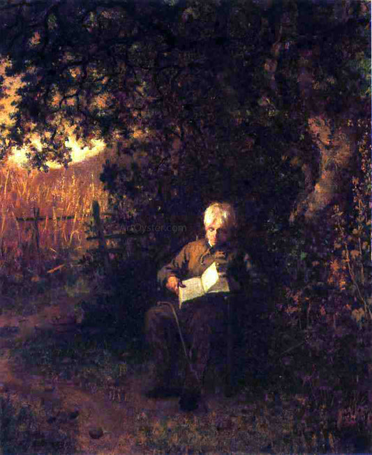  Eastman Johnson A Quiet Hour - Canvas Print