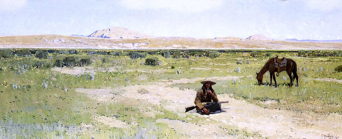  Henry F Farney Rest in the Desert - Canvas Print