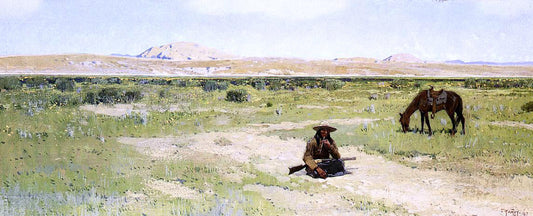  Henry F Farney Rest in the Desert - Canvas Print