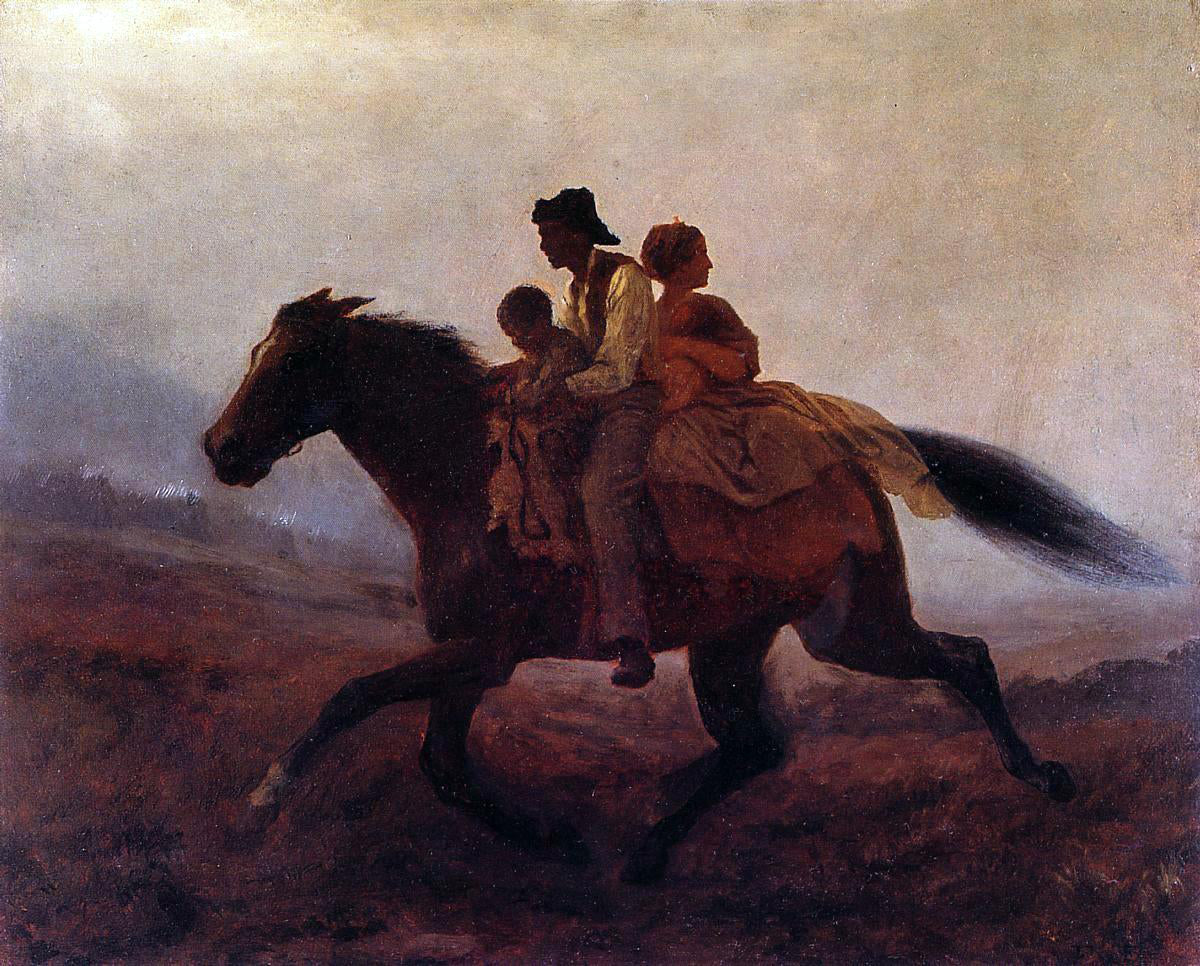  Eastman Johnson Ride for Freedom - The Fugitive Slaves - Canvas Print