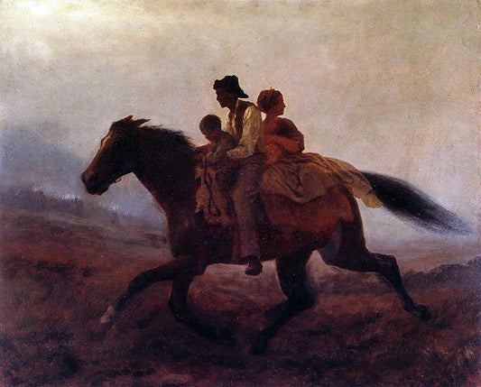  Eastman Johnson Ride for Freedom - The Fugitive Slaves - Canvas Print