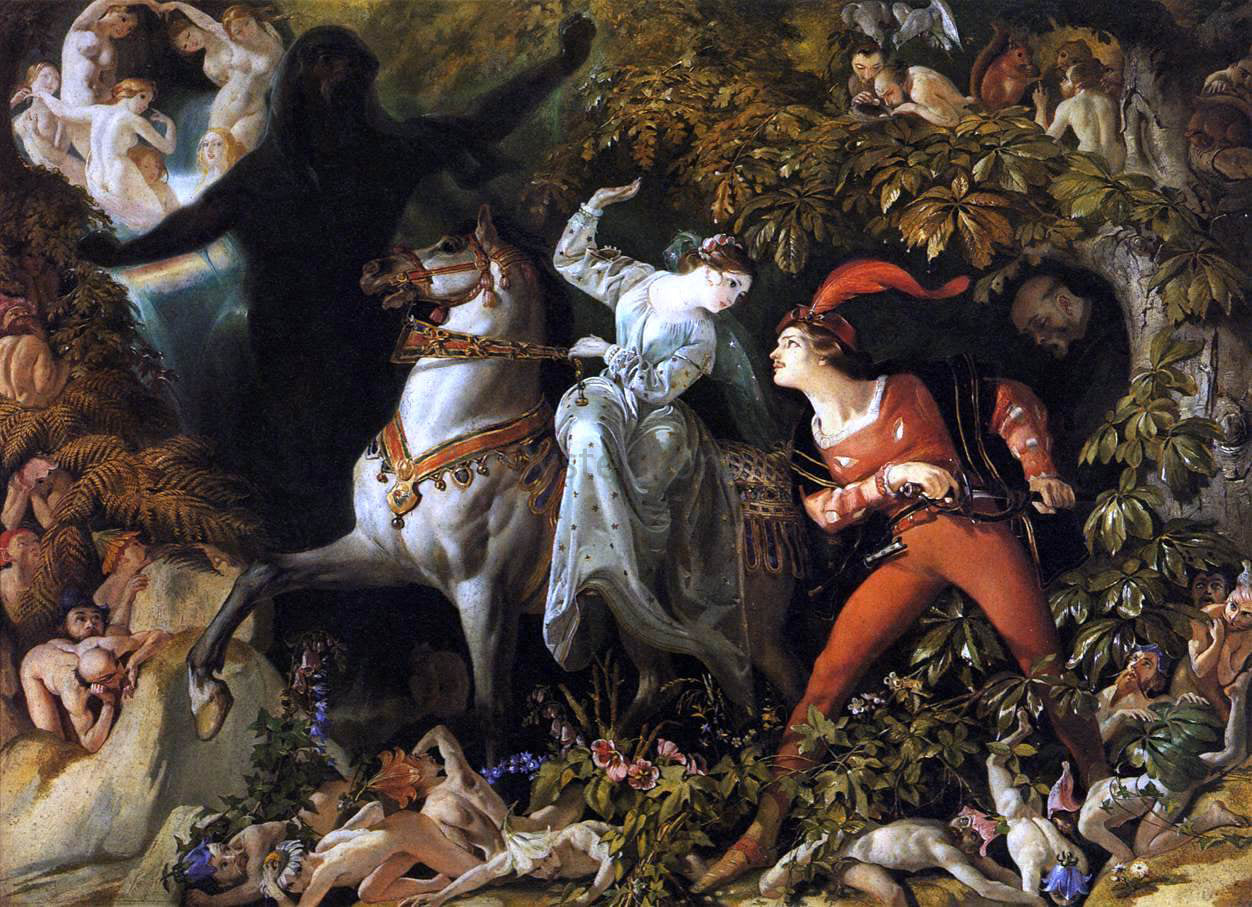  Daniel Maclise Scene from 'Undine' - Canvas Print