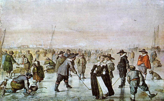  Hendrick Avercamp Scene on the Ice - Canvas Print