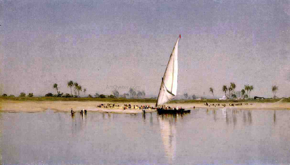  Sanford Robinson Gifford A Sketch on the Nile - Canvas Print