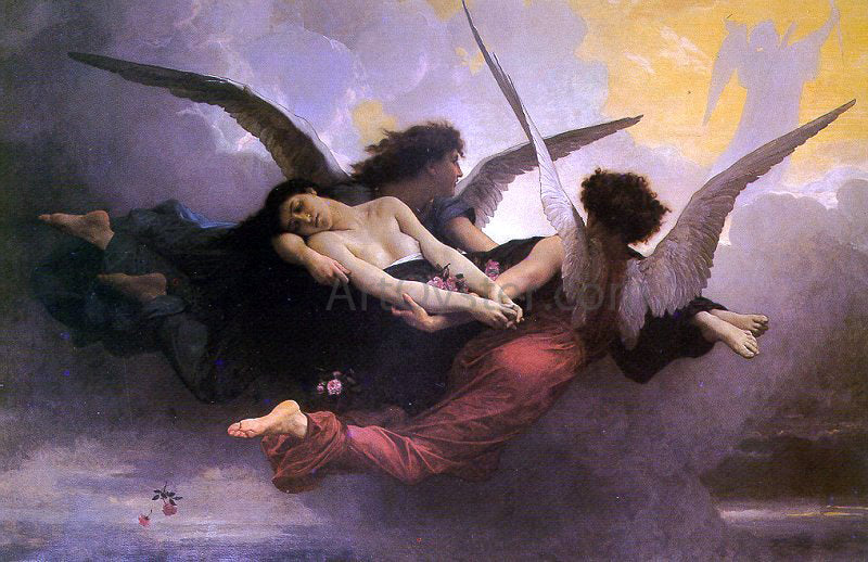  William Adolphe Bouguereau A Soul Brought to Heaven - Canvas Print