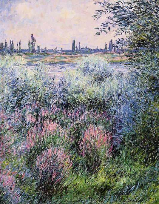  Claude Oscar Monet A Spot on the Banks of the Seine - Canvas Print