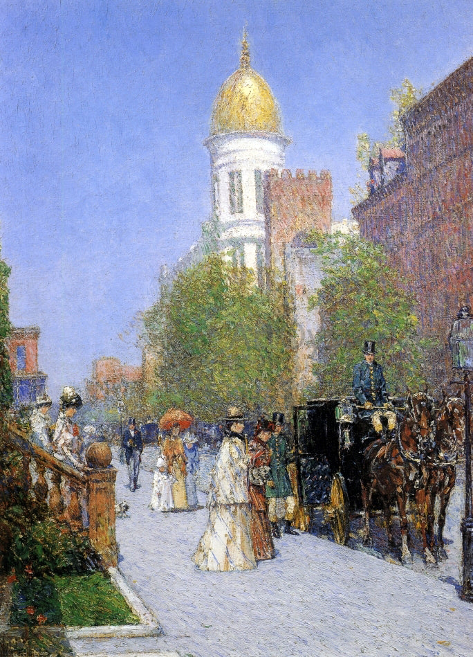  Frederick Childe Hassam A Spring Morning - Canvas Print