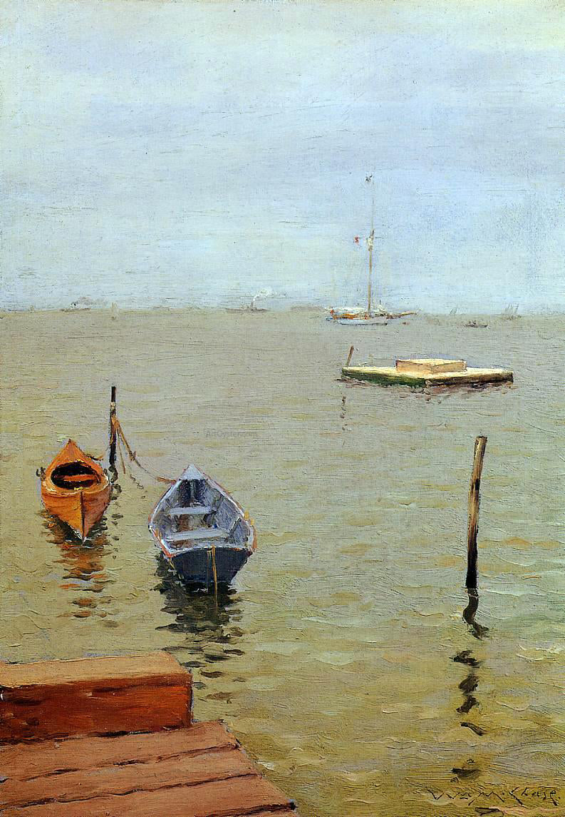  William Merritt Chase A Stormy Day, Bath Beach - Canvas Print