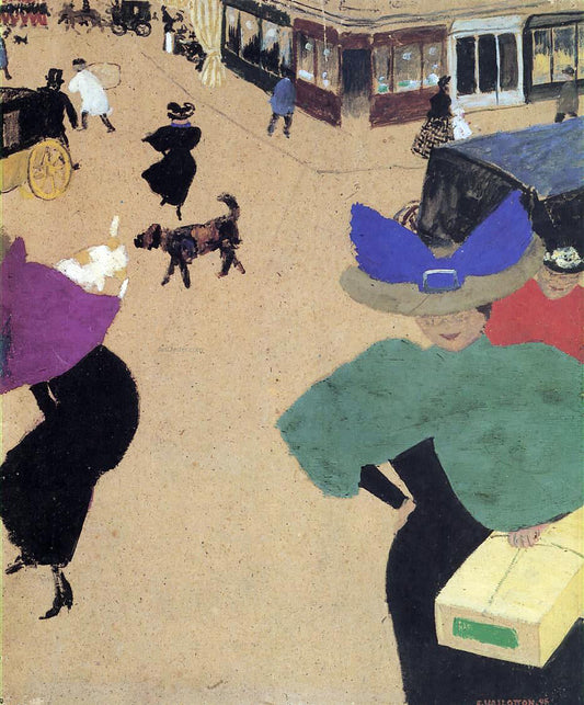 Felix Vallotton Street (also known as Street Corner) - Canvas Print