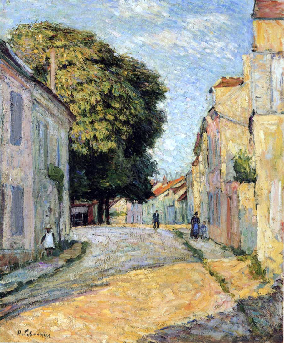  Henri Lebasque A street in Montevrain - Canvas Print