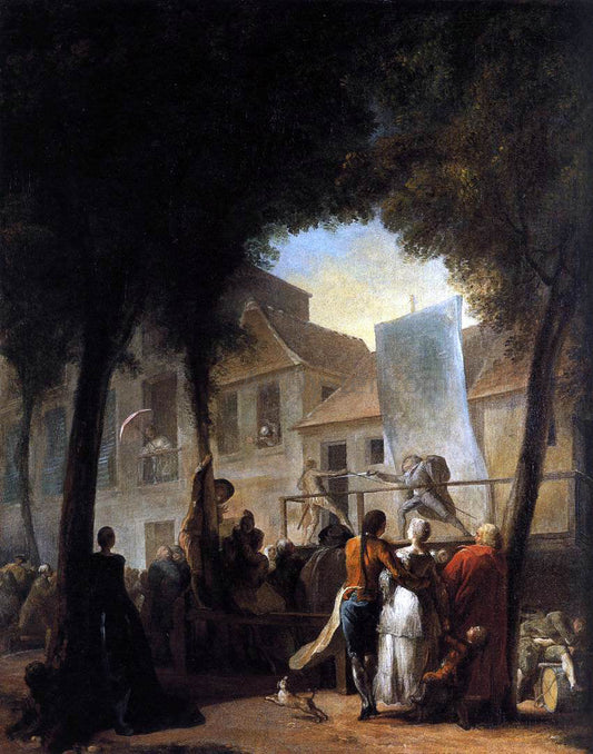  Gabriel De Saint-Aubin Street Show in Paris (La Parade du Boulevard) - Canvas Print