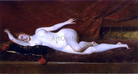  William Merritt Chase A Study in Curves - Canvas Print