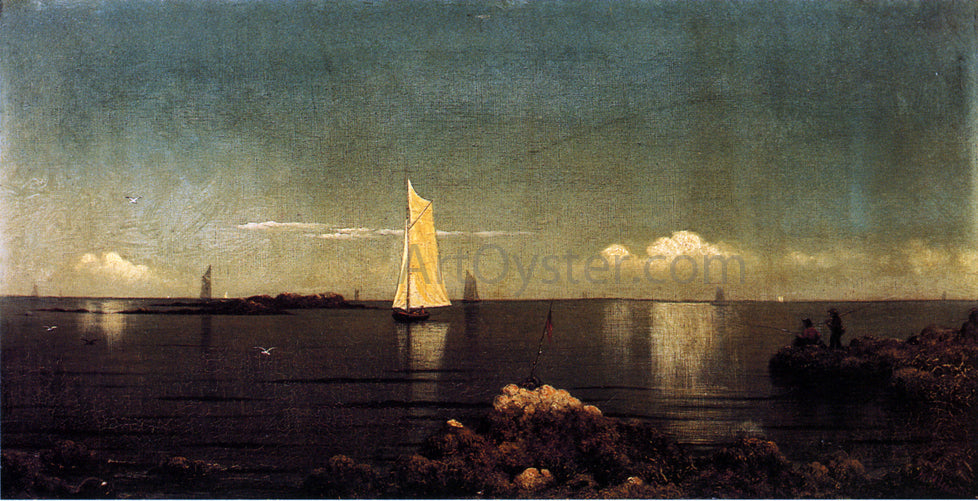  Martin Johnson Heade A Summer Afternoon (also known as Boston Harbor) - Canvas Print