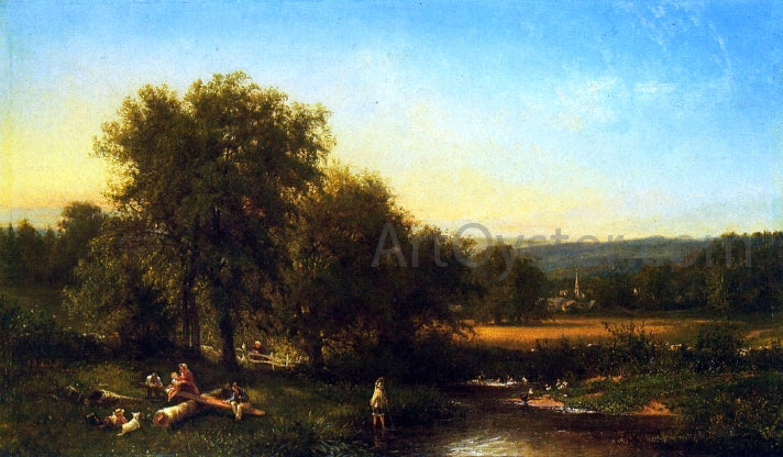  Frederick Rondel Summer's Afternoon on Wappinger's Creek near Poughkeepsie - Canvas Print