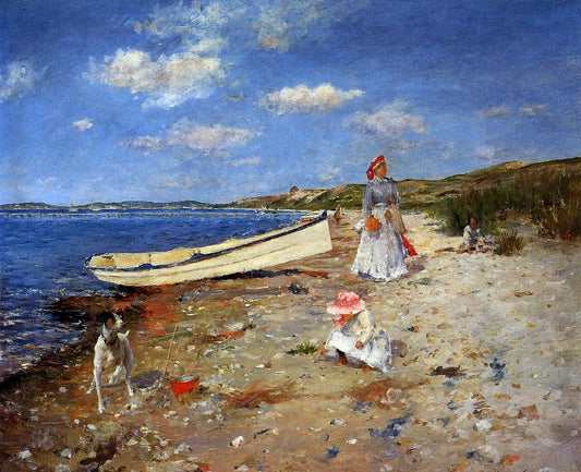  William Merritt Chase A Sunny Day at Shinnecock Bay - Canvas Print