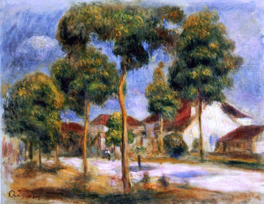  Pierre Auguste Renoir A Sunny Street - Canvas Print