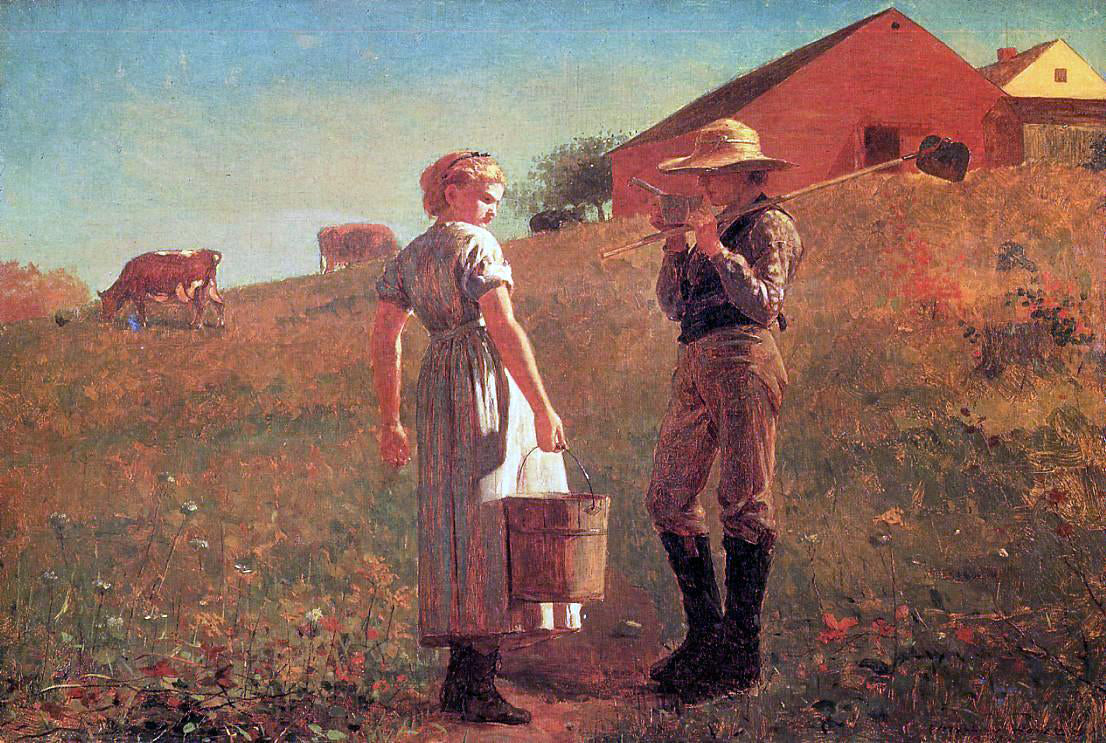  Winslow Homer A Temperance Meeting (also known as Noon Time) - Canvas Print