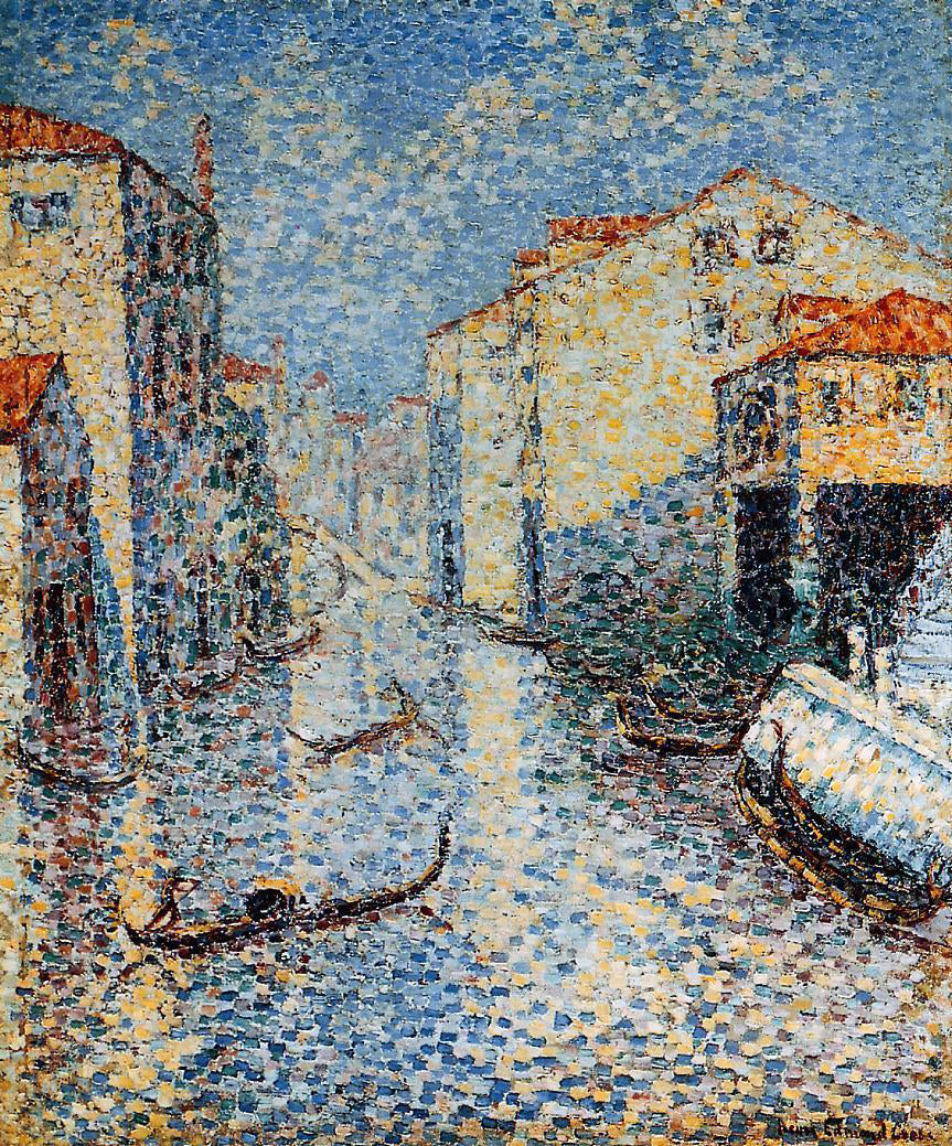  Henri Edmond Cross A Venetian Canal - Canvas Print