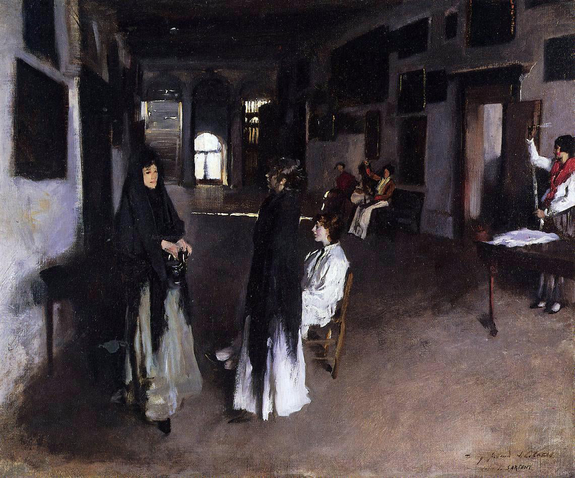  John Singer Sargent A Venetian Interior - Canvas Print