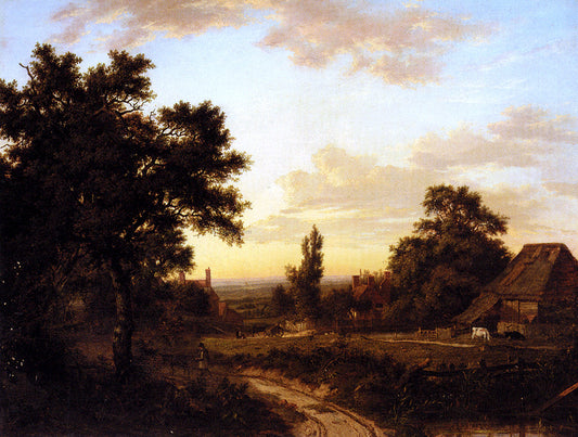  Patrick Nasmyth View Of Addington, Surrey, With The Shirley Mills Beyond - Canvas Print