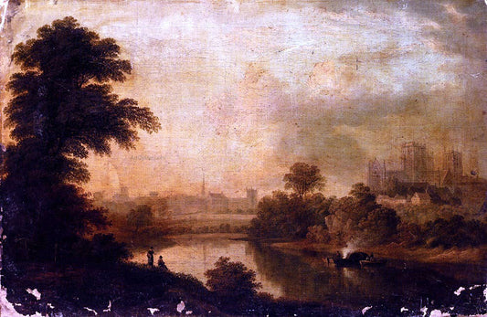  John Glover A View of Ripon Cathedral From Across The River Ure - Canvas Print