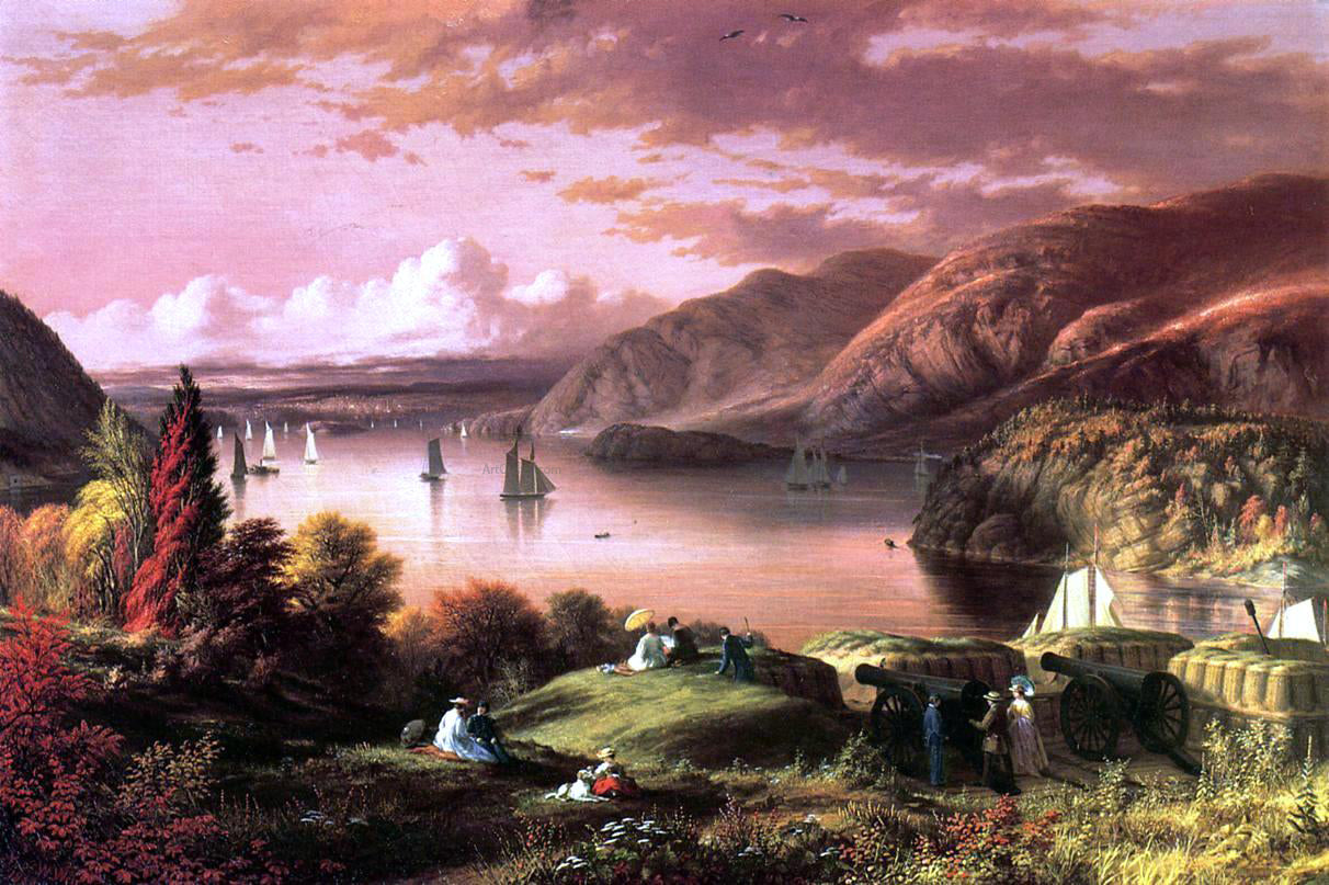  Robert Walter Weir A View of the Hudson from West Point - Canvas Print