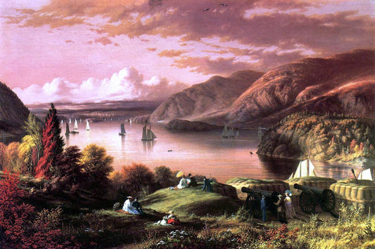  Robert Walter Weir A View of the Hudson from West Point - Canvas Print