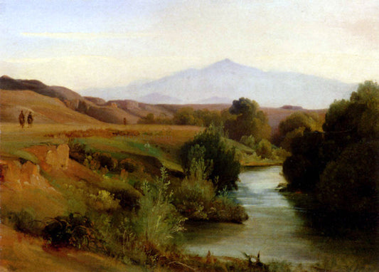  Jean-Baptiste-Adolphe Gibert A View Of The Roman Campagna - Canvas Print