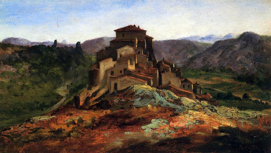  Paul-Camille Guigou A Village in Vaucluse - Canvas Print