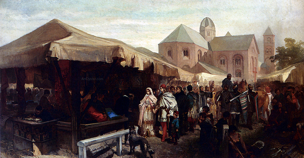  Charles Rochussen Visit At The Fair In Utrecht - Canvas Print